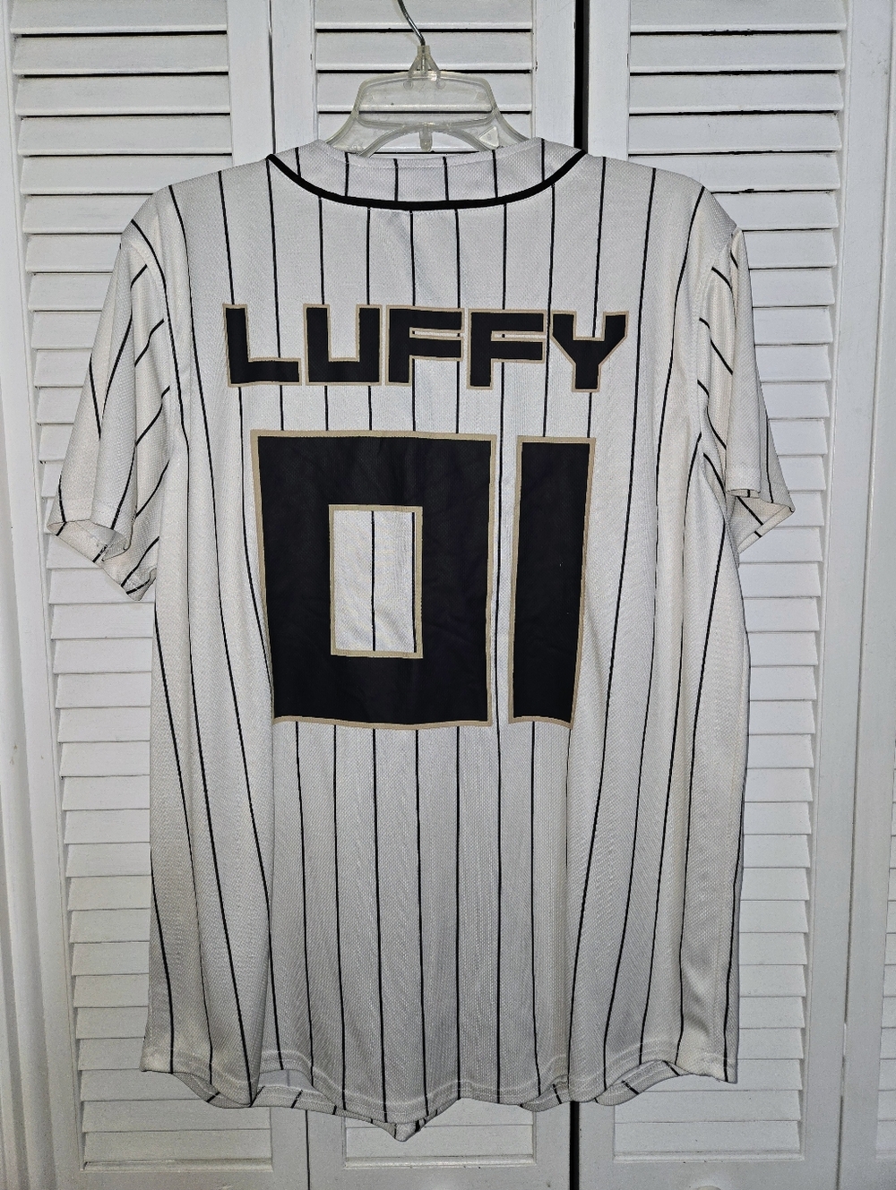 Onepiece Straw Hat Crew Men's L Luffy Baseball Jersey - Picture 9 of 15